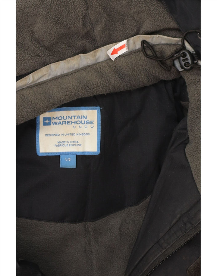 Jaqueta corta-vento masculina Mountain Warehouse UK 40 grande bloco colorido preto