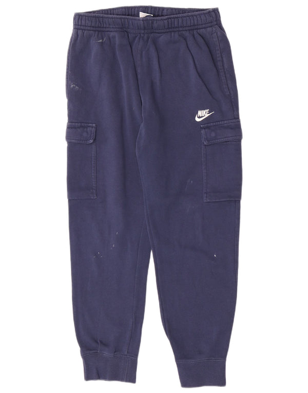 Nike Mens Cargo Calças de treino Joggers Médio Azul Marinho Algodão