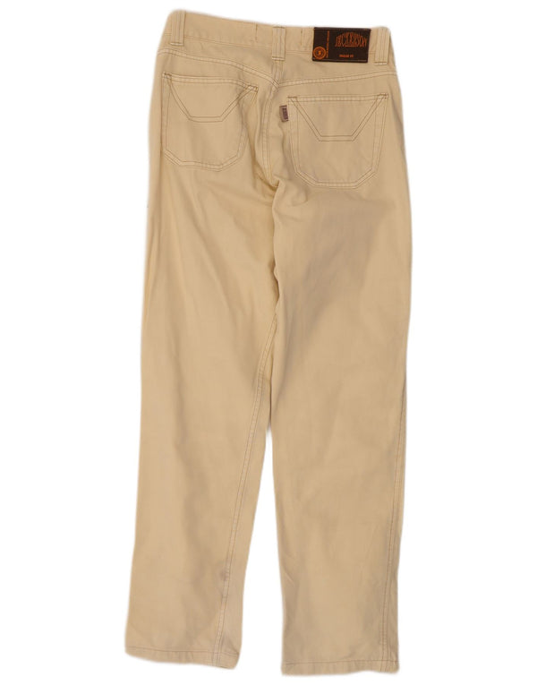 Calça casual reta masculina Jeckerson W31 L29 algodão bege