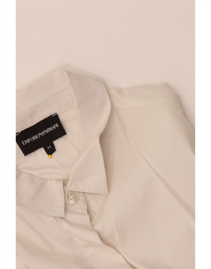 Camisa formal feminina Emporio Armani IT 44 médio branco