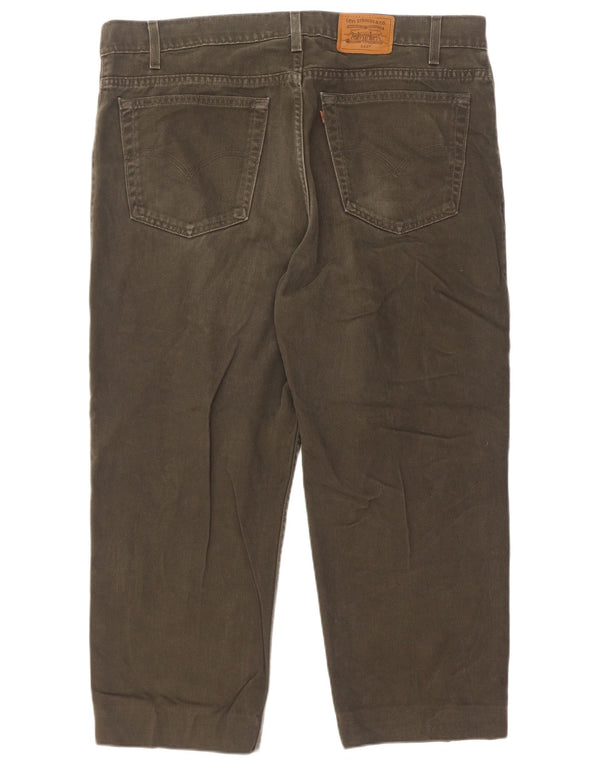 Levi's Mens Relaxed Fit Cropped Jeans W40 L25 Khaki Cotton