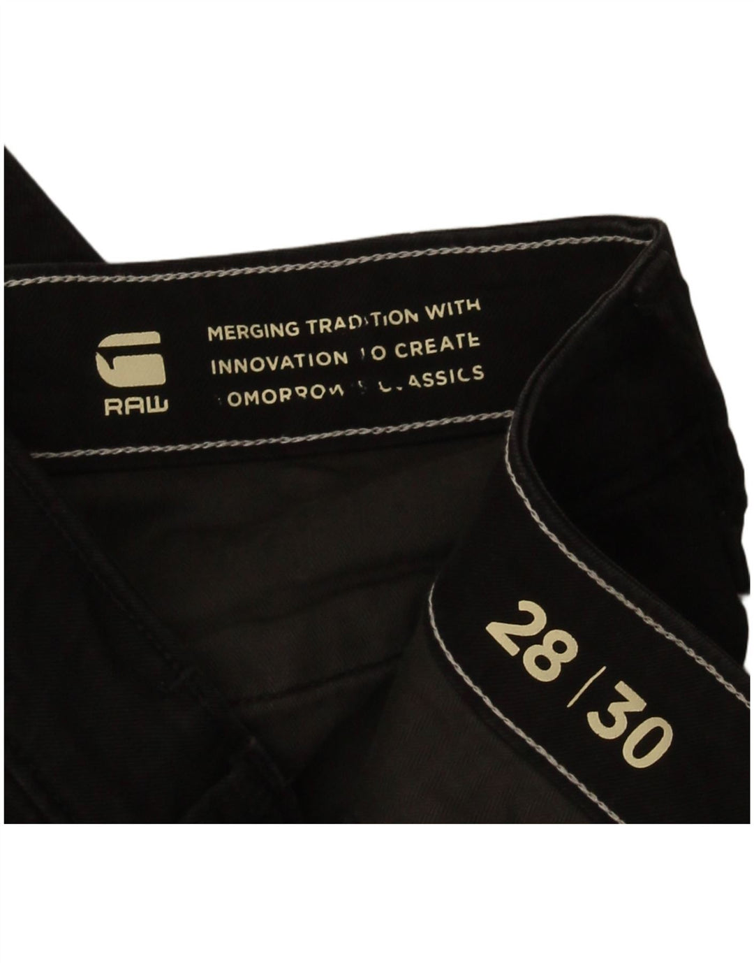 Calça Chino Masculina Slim G-Star W28 L30 Preta