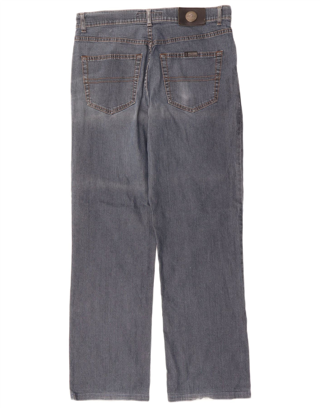 Trussardi Mens Straight Jeans IT 49 Médio W33 L30 Azul Algodão