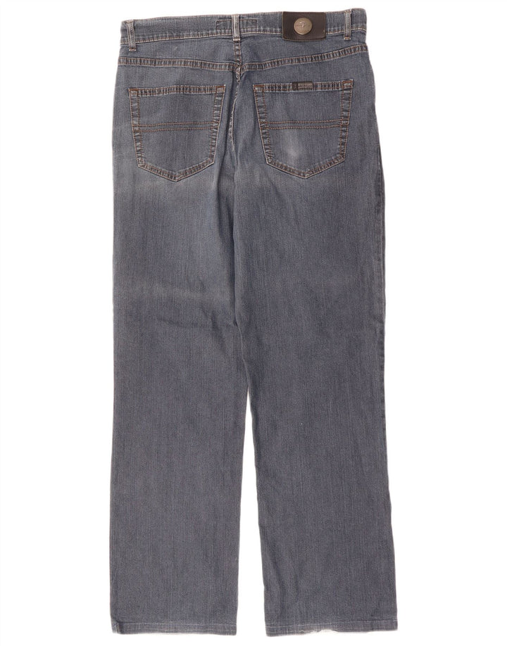 Trussardi Mens Straight Jeans IT 49 Médio W33 L30 Azul Algodão