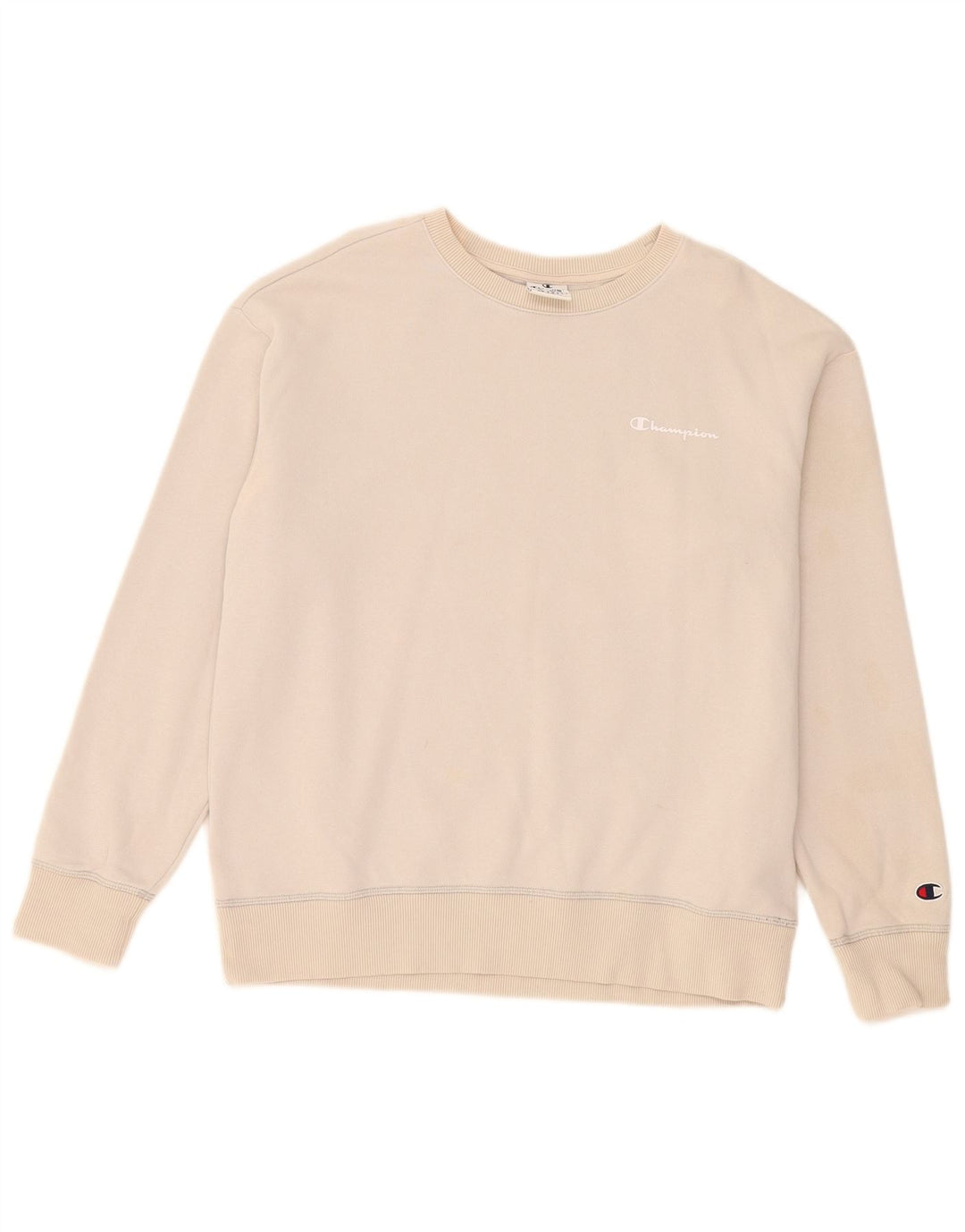 Champion moletom masculino jumper médio bege algodão
