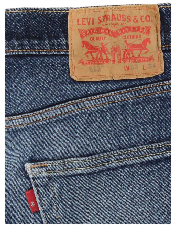 Jeans Levi's 512 Slim Tapered Masculino W33 L31 Azul