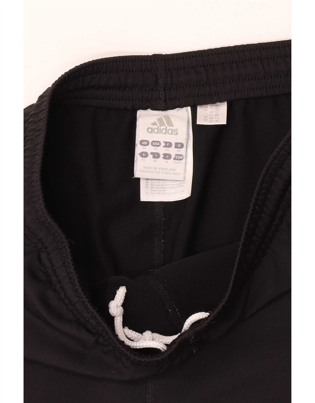 Shorts esportivos femininos Adidas UK 12 poliéster preto médio