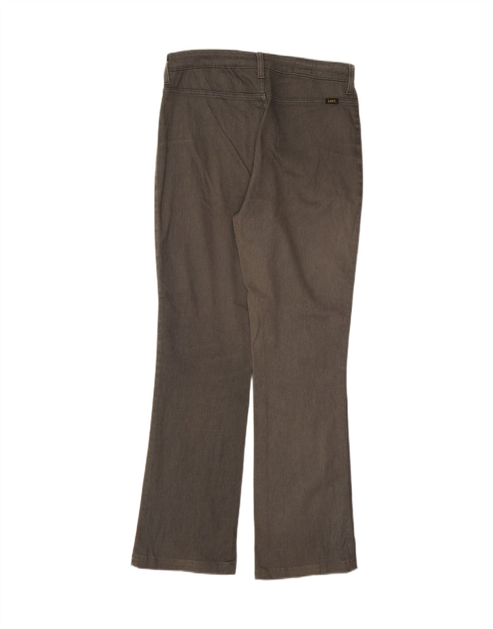 Calça feminina casual reta LEE W33 L30 algodão cinza