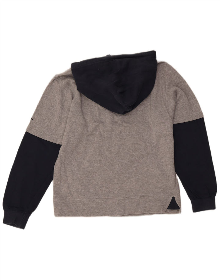 Champion masculino Alabama gráfico moletom com capuz pequeno cinza colorido bloco de algodão