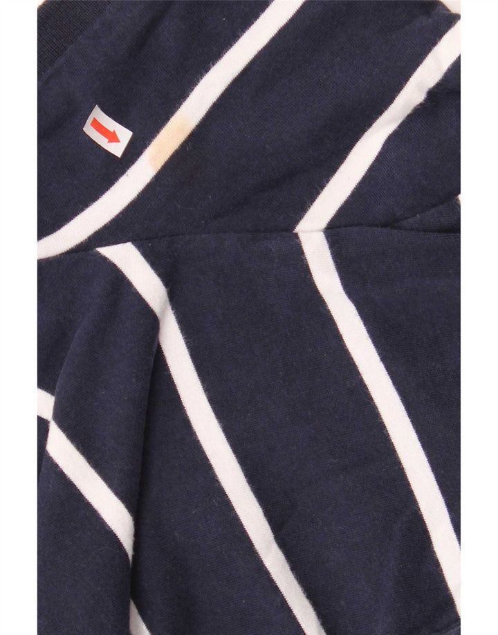Camisa polo masculina Superdry médio algodão listrado azul marinho