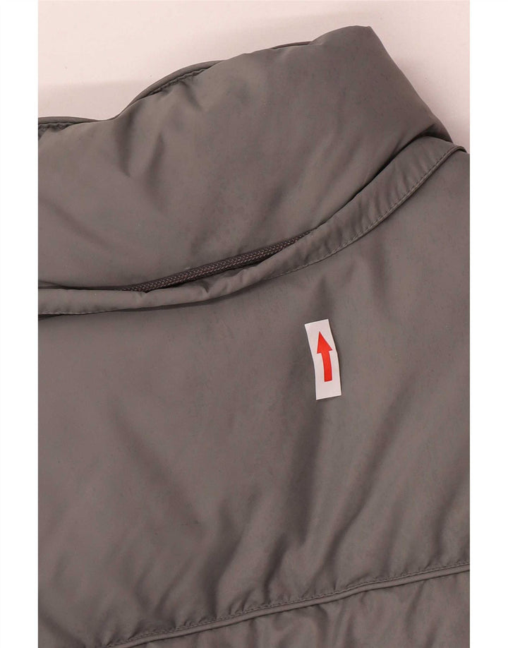 Jaqueta masculina superdimensionada acolchoada Champion UK 10 Small Grey Colourblock