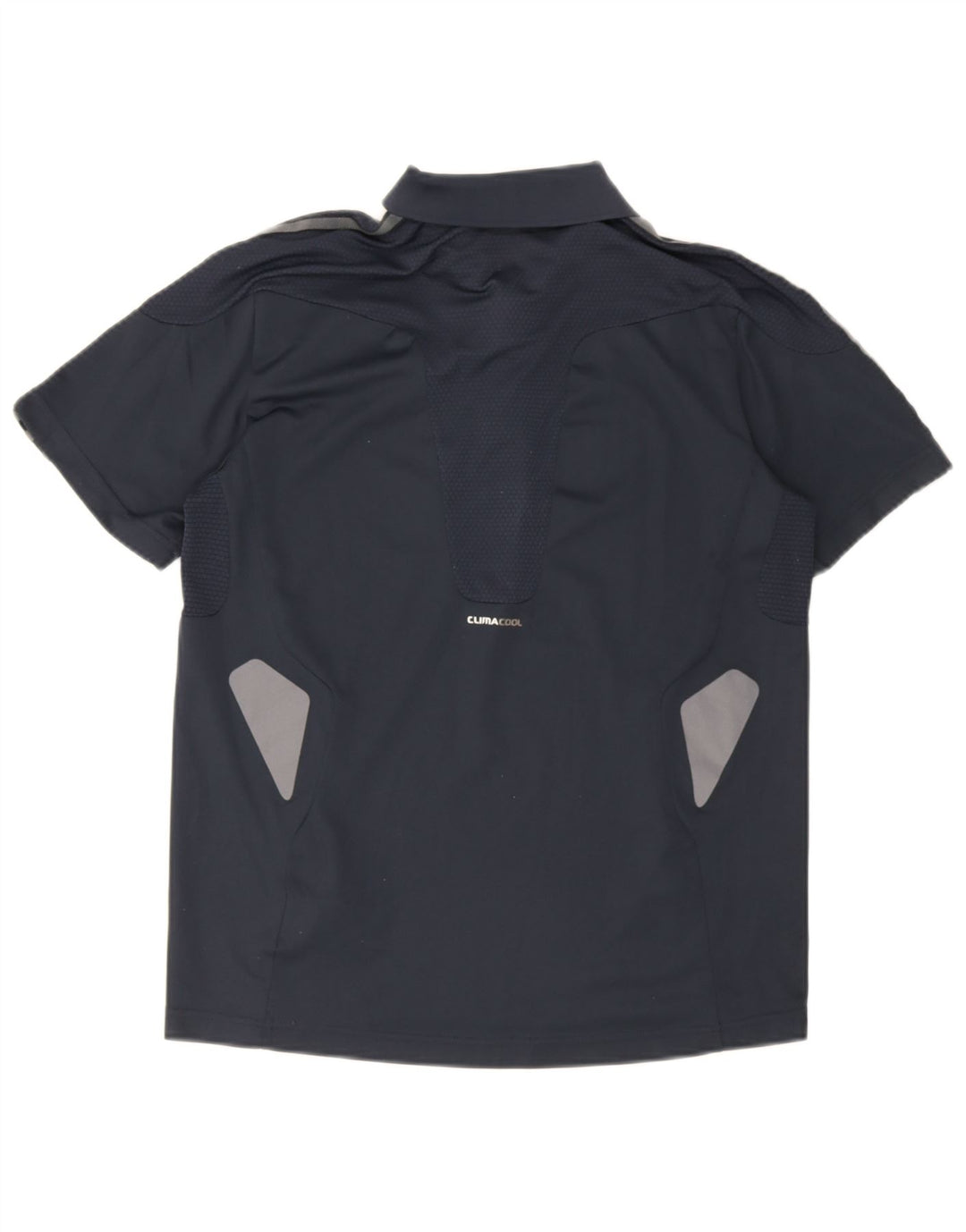 Adidas Masculino Climacool Polo Pequeno Azul Marinho Colorblock Poliéster