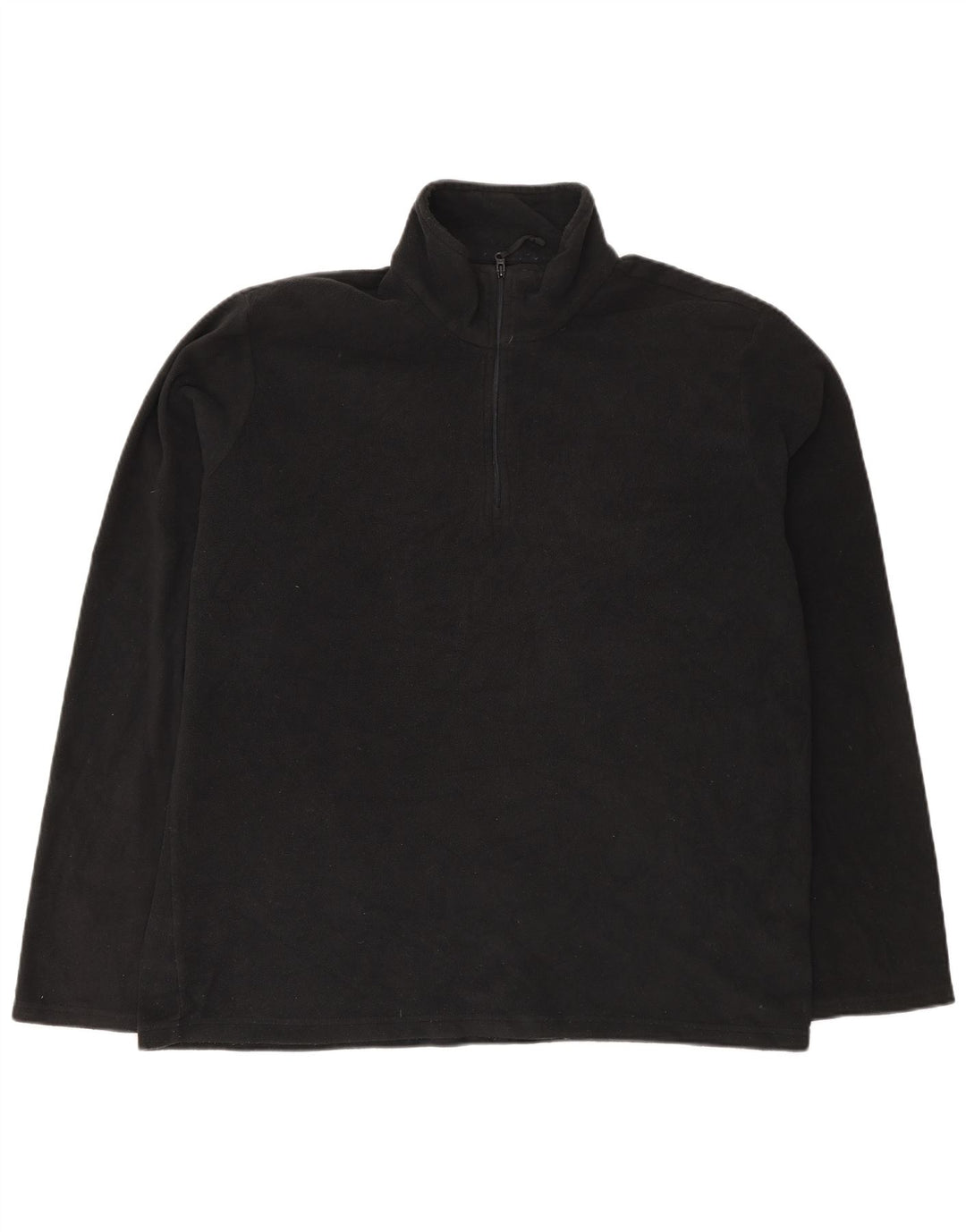Mountain Warehouse Mens Zip Neck Fleece Jumper Grande Poliéster Preto