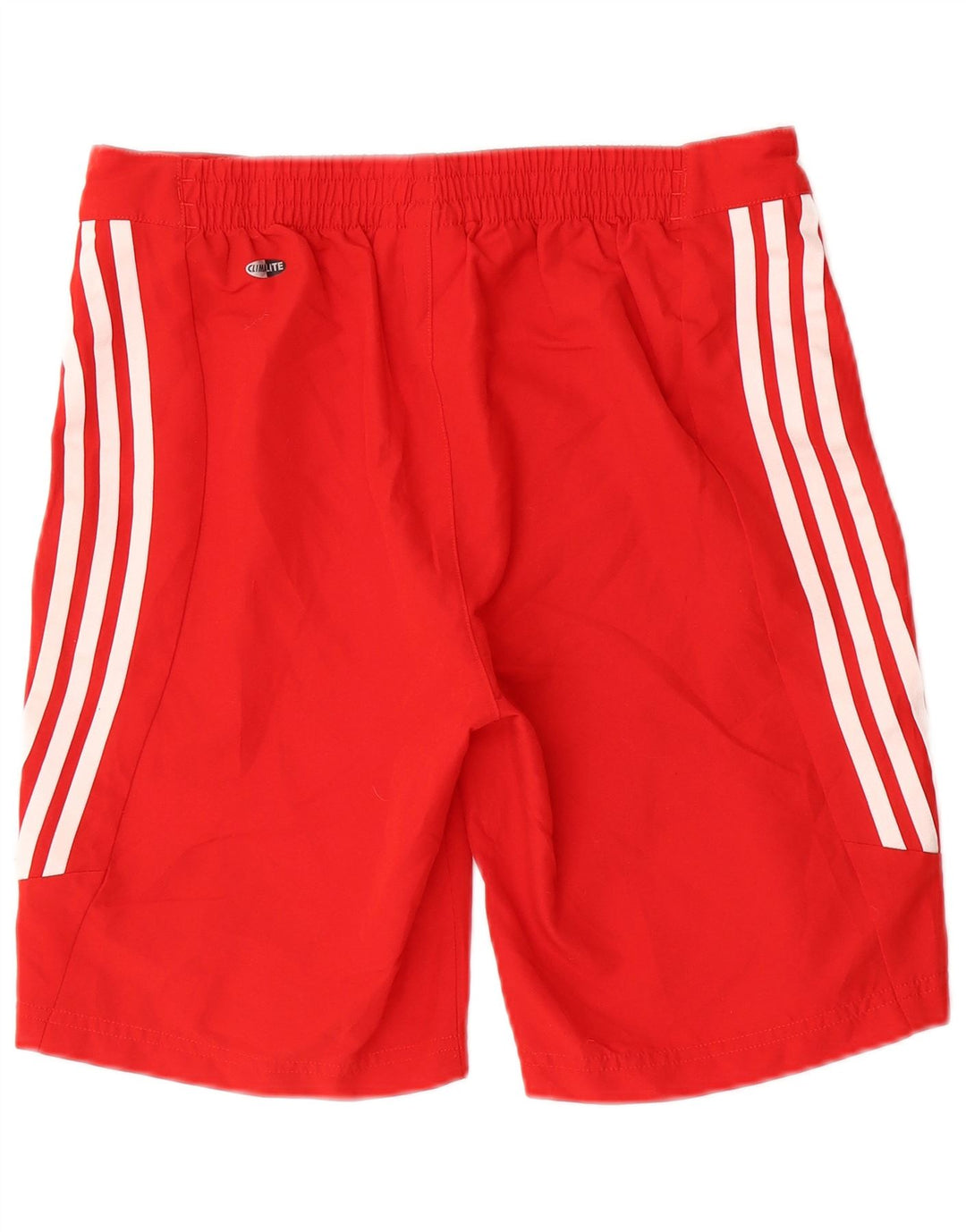 Shorts esportivos gráficos Adidas Boys Climalite 13-14 anos poliéster vermelho