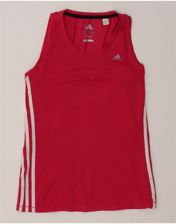 Adidas Womens Climacool Vest Top UK 8/10 Pequeno Rosa Poliéster