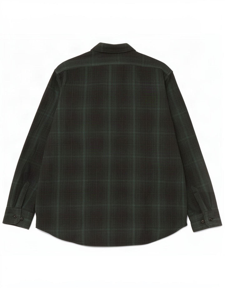 Camisa masculina de flanela relaxada Levi's grande algodão xadrez verde