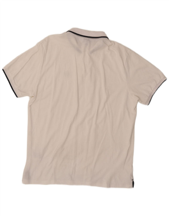Camisa polo masculina North Sails grande algodão branco