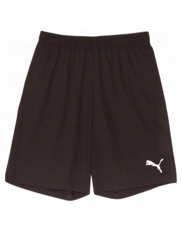 Shorts esportivos masculinos Puma médio preto poliéster