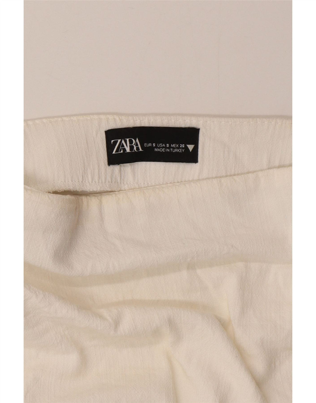 Mini saia wrap feminina Zara pequena W26 branca