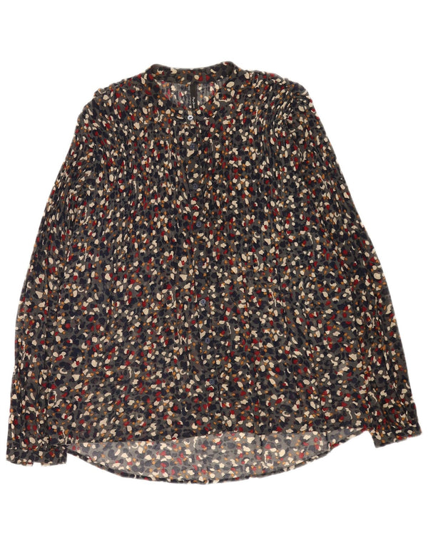 Blusa feminina oversized PEPE Jeans UK 14 média multicolorida manchada