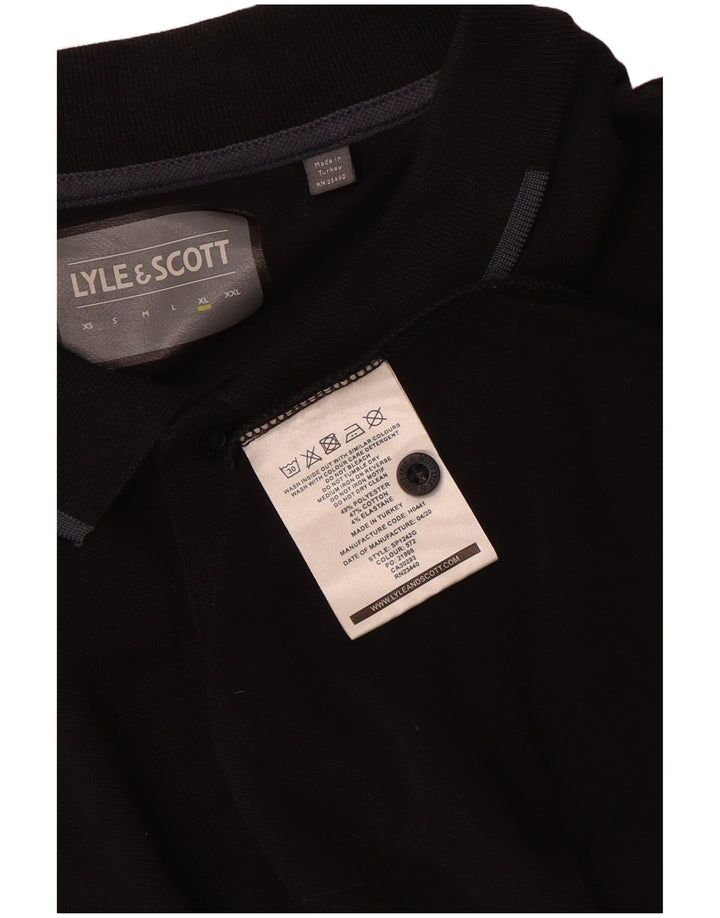 Camisa polo masculina Lyle & Scott XL poliéster preto