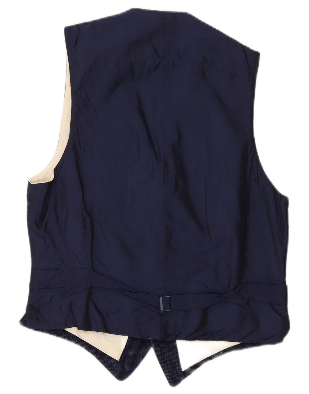 Colete Vintage Masculino Pequeno Azul Marinho