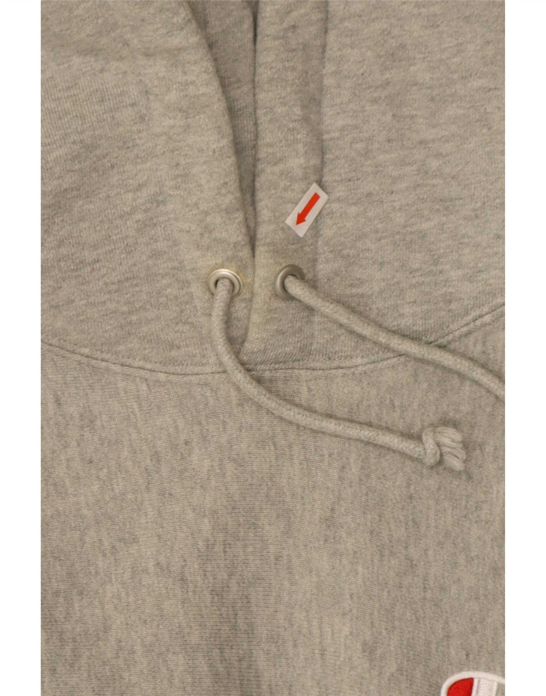 Jumper masculino Champion com capuz Reverse Weave de algodão manchado cinza médio