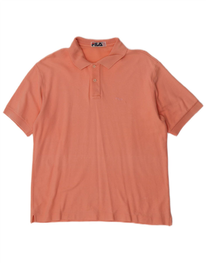 Camisa Polo Masculina Fila IT 50 Médio Laranja