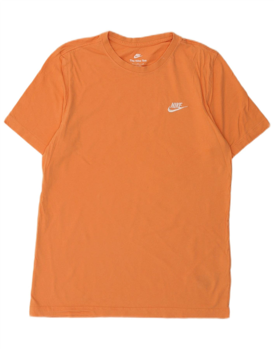 Nike Mens Camiseta Top Médio Algodão Laranja