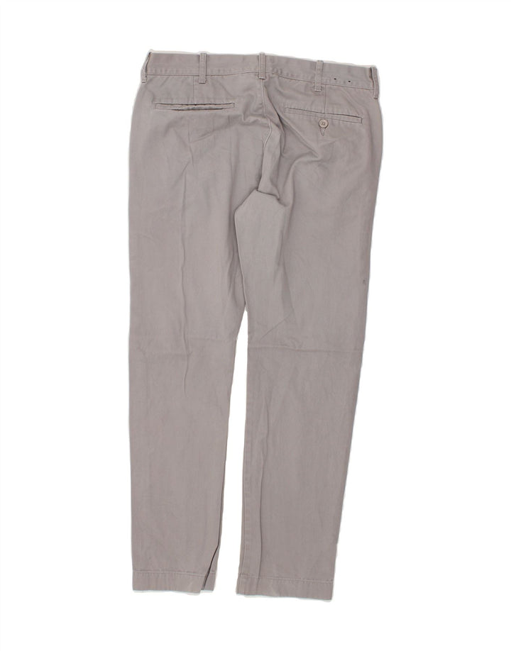 J. CREW Mens Driggs Slim Chino Trousers W31 L30  Grey Cotton Vintage J. Crew and Second-Hand J. Crew from Messina Hembry 