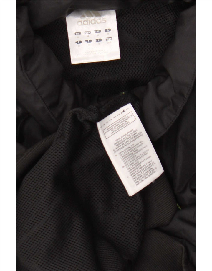 Adidas Mens Graphic Tracksuit Top Jacket Médio Preto Poliéster