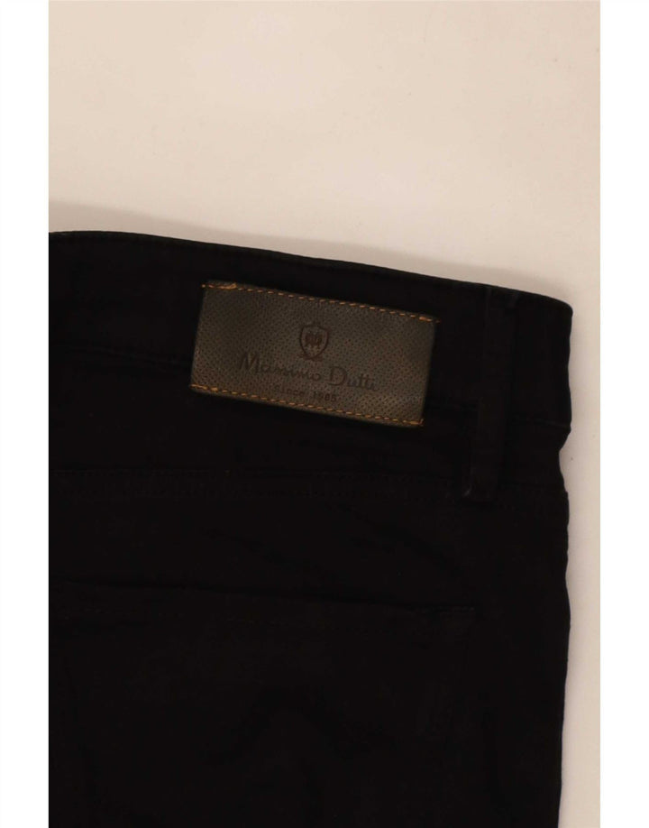 Calça jeans feminina Massimo Dutti cropped W32 L25 preta