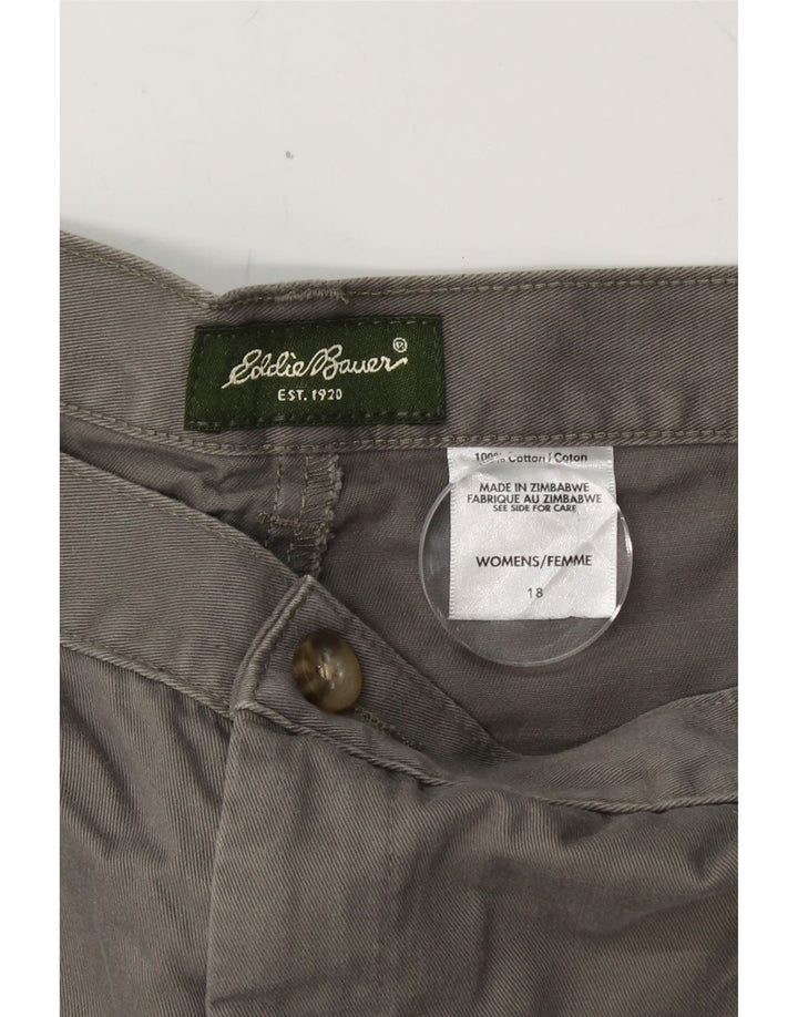 EDDIE BAUER Womens Chino Shorts US 18 2XL W38 Grey Cotton Vintage Eddie Bauer and Second-Hand Eddie Bauer from Messina Hembry 