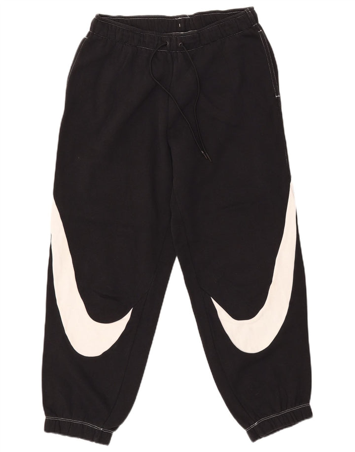 Calça esportiva feminina Nike Graphic Joggers UK 10 pequena de algodão preto