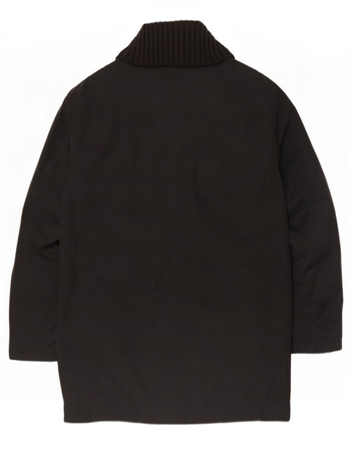 Sobretudo masculino Hugo Boss UK 42 XL poliéster preto