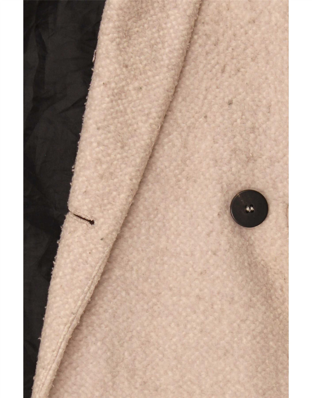Sobretudo oversized feminino Zara UK 6 XS poliéster bege