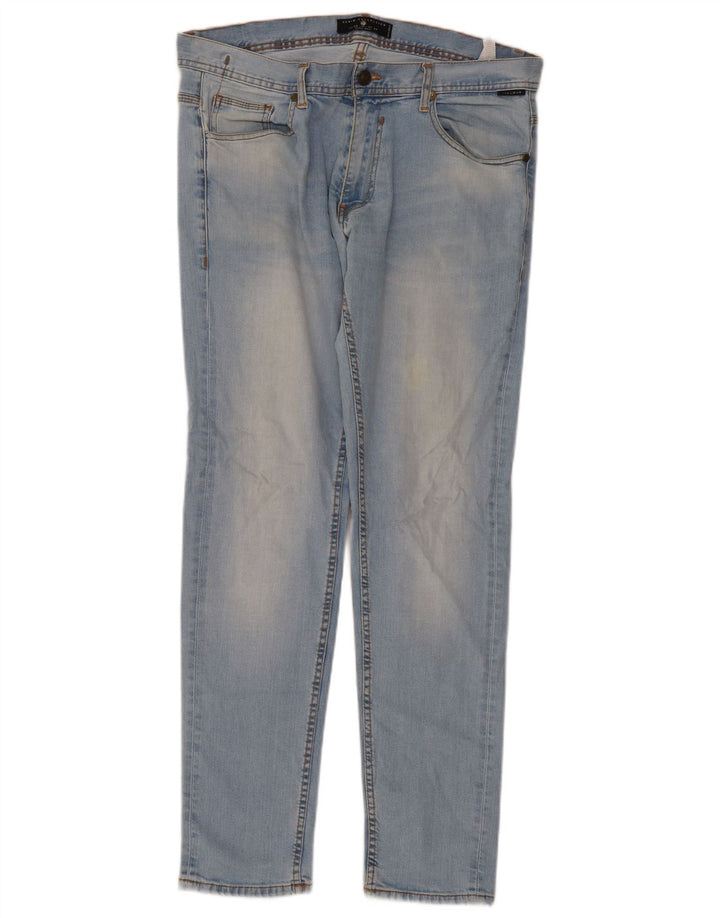 Zara Mens Slim Jeans EU 46 XL W36 L32 Azul