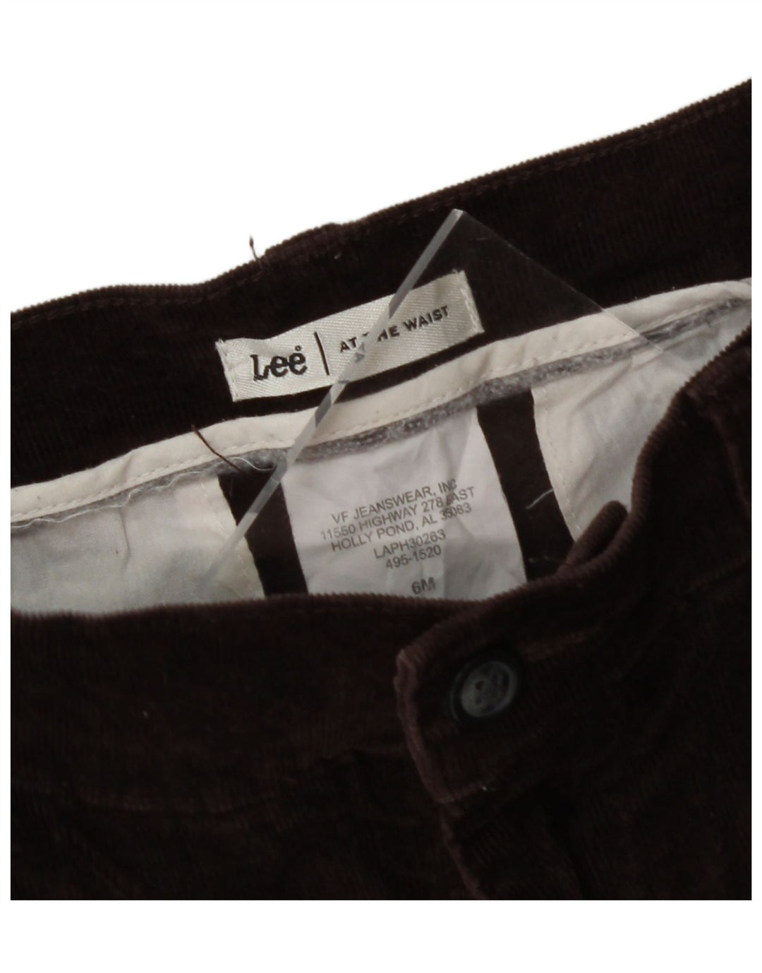 LEE Womens Straight Corduroy Trousers US 6 Medium W30 L29 Brown Cotton Vintage Lee and Second-Hand Lee from Messina Hembry 