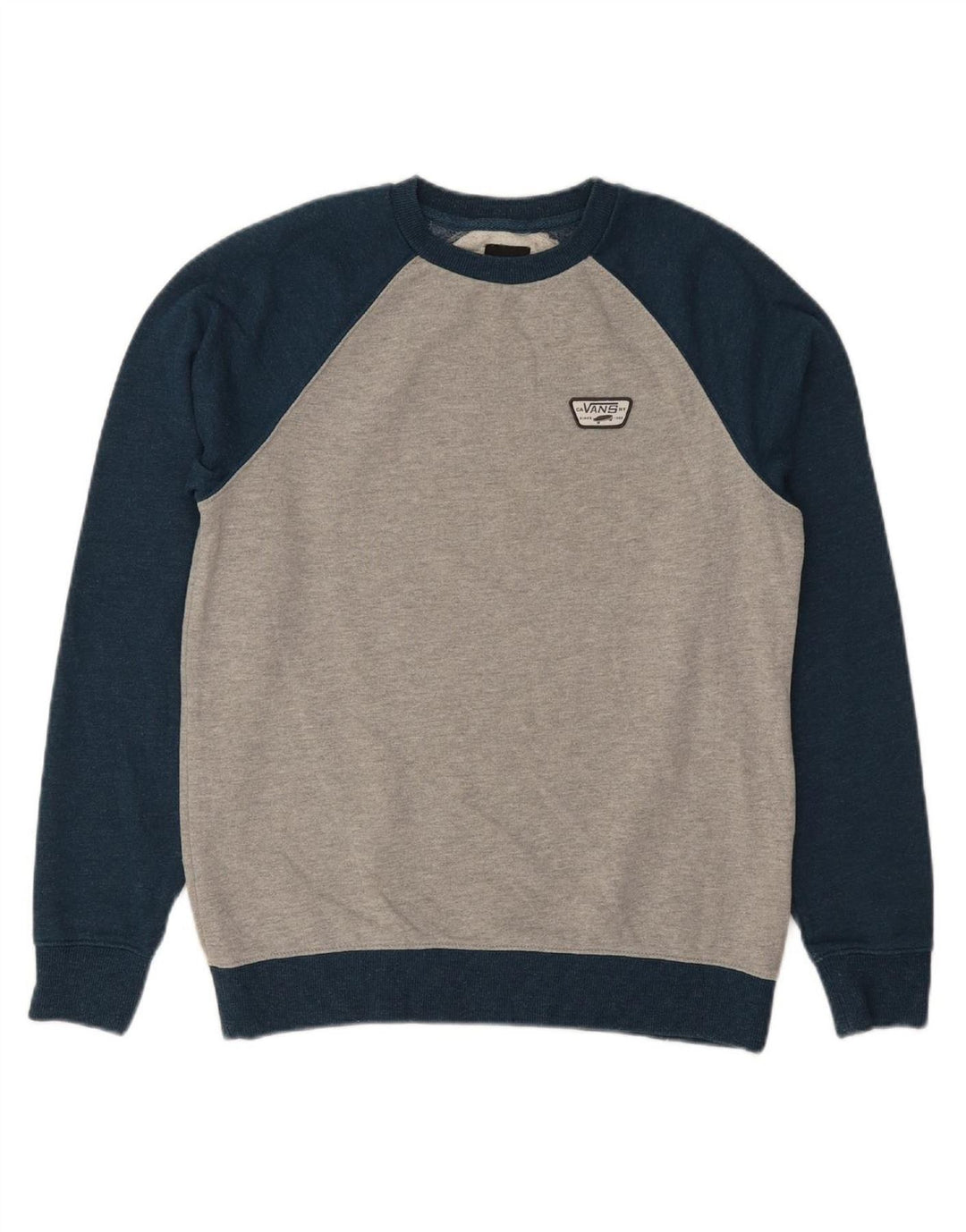 VANS Masculino Suéter Jumper XS Cinza Colorblock