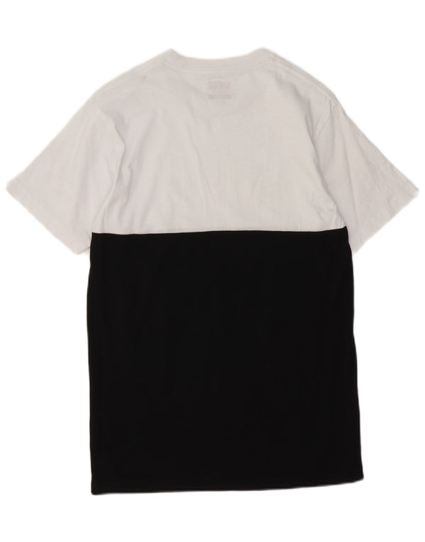 Camiseta Vans Masculina Classic Fit Top Pequeno Algodão Colorblock Preto
