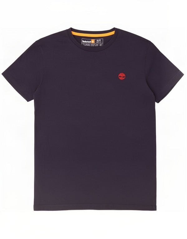 Timberland Mens Slim Fit T-Shirt Top Pequeno Azul Marinho