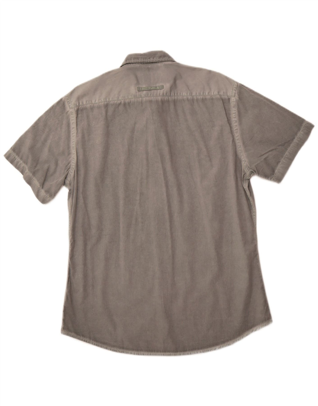 Camisa masculina de manga curta CAMEL ACTIVE algodão cinza grande
