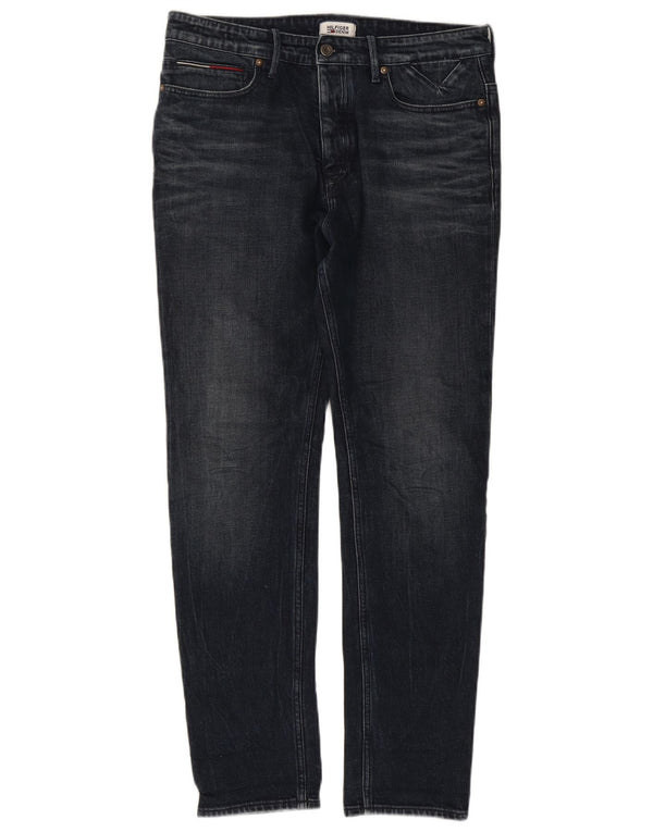 Tommy Hilfiger Masculino Slim Jeans W32 L31 Azul Marinho