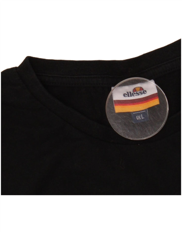 Ellesse Camiseta Masculina Top Grande Preto