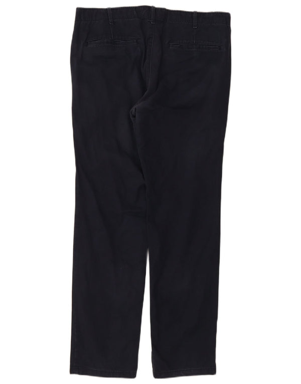 Calça chino reta masculina Gap W36 L32 algodão azul marinho