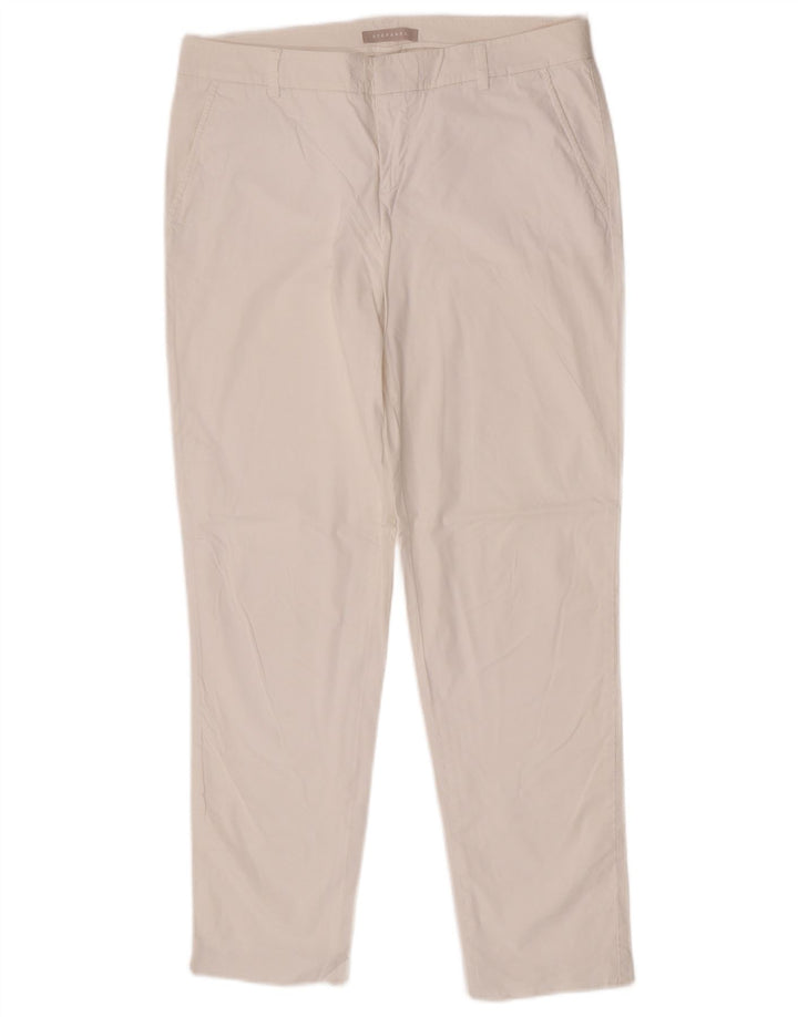 Calça Chino Feminina Stefanel Slim EU 40 Médio W42 L29 Branco