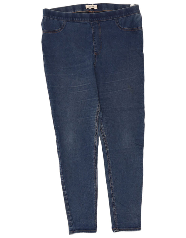 Calça jeans feminina Marks & Spencer UK 16 grande W34 L26 azul algodão