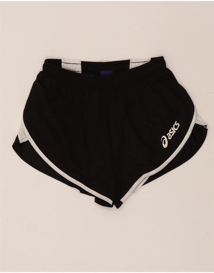 Shorts de natação feminino ASICS UK 14 grande preto colorblock poliéster