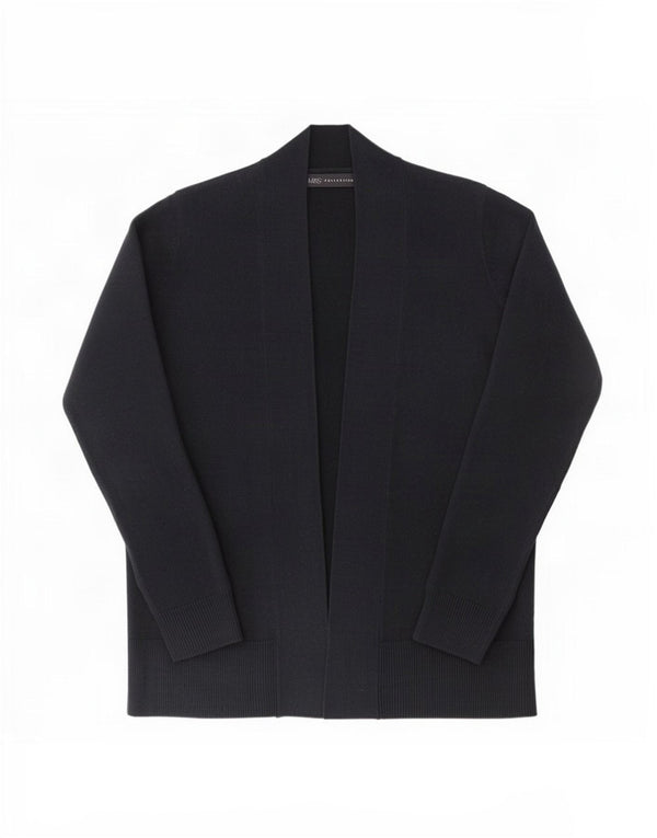 Suéter cardigã aberto feminino Marks & Spencer Reino Unido 14 médio azul marinho acrílico