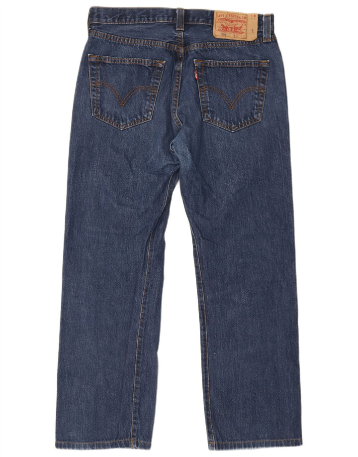 Levi's Masculino 501 Straight Jeans W33 L30 Azul Algodão